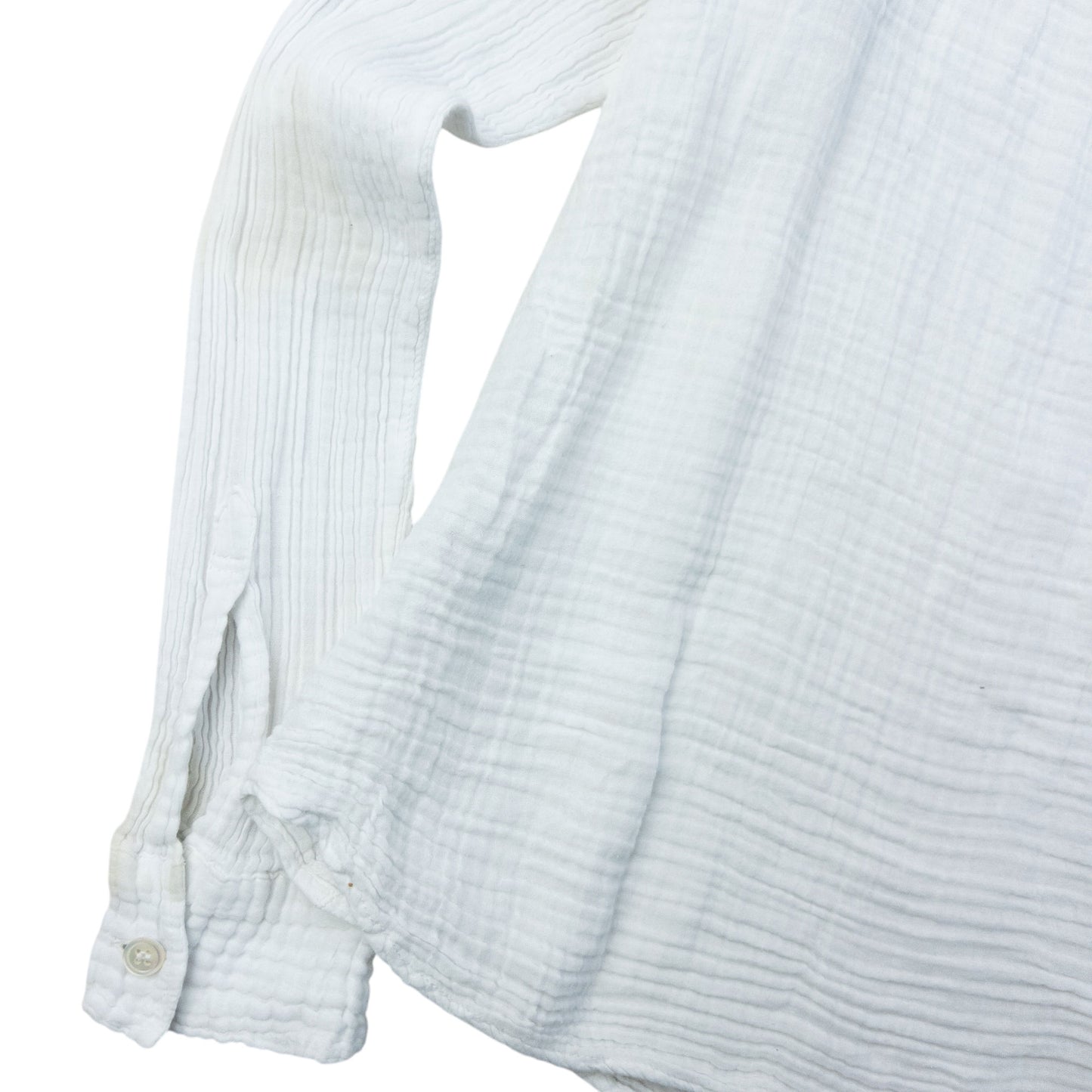 Vintage 90s Plantation By Issey Miyake Crinkle Button Up Shirt Womens Size S