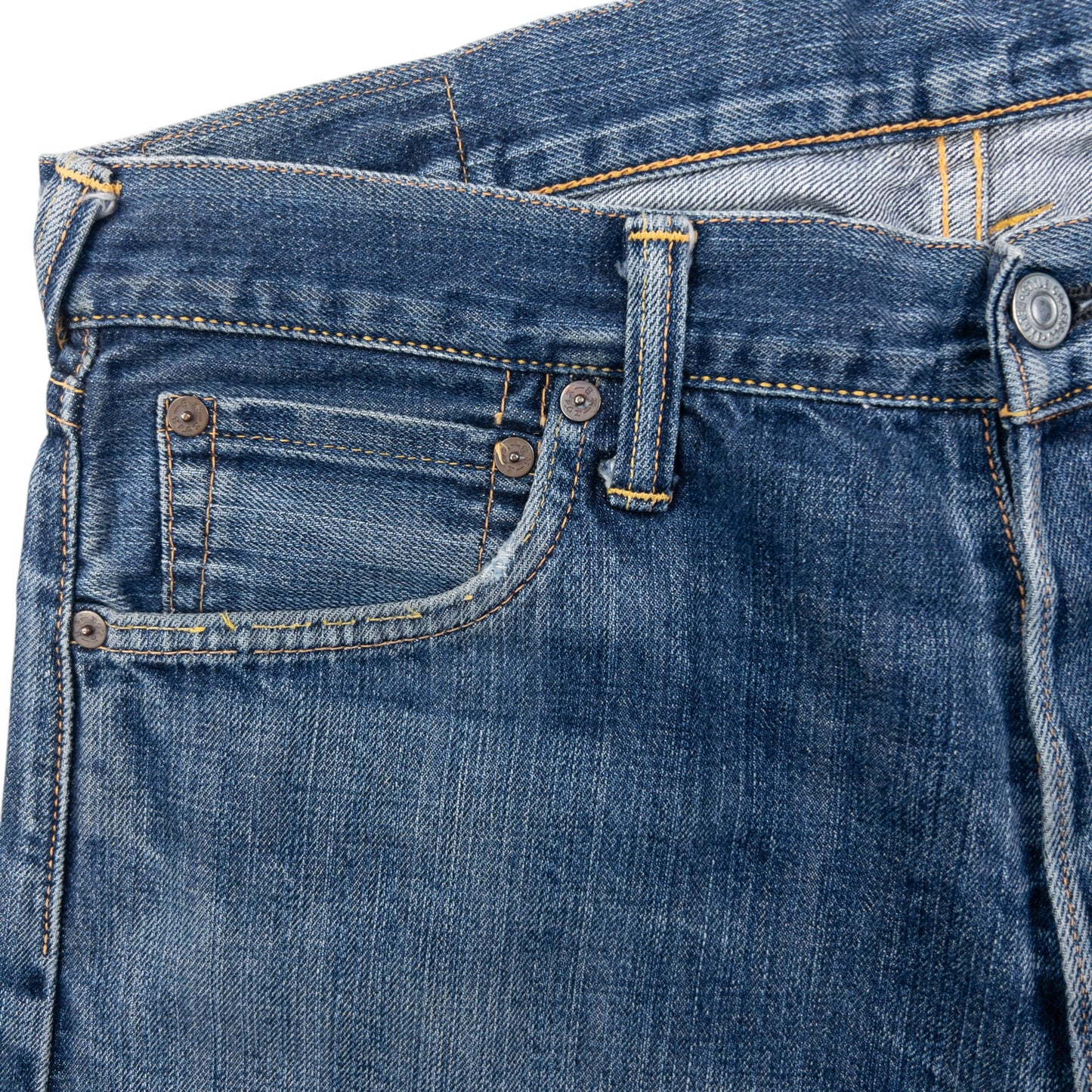 Vintage 90s Evisu Double Gull Embroidered Japanese Denim Jeans Size W33