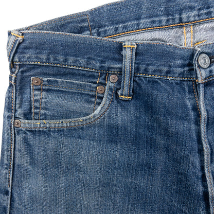 Vintage 90s Evisu Double Gull Embroidered Japanese Denim Jeans Size W33