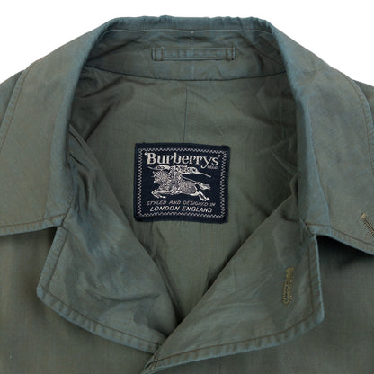 Vintage 80s Burberry Iridescent Trench Jacket Size L