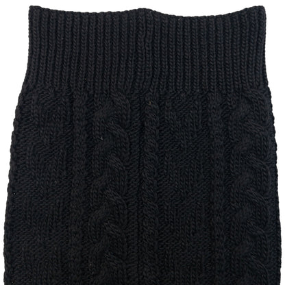 Vintage 2000s Yohji Yamamoto Cable Knit Wool Skirt Womens Size M