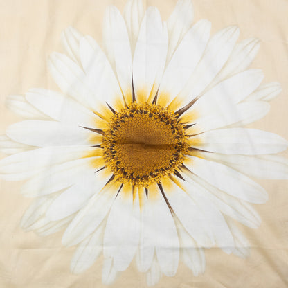 Vintage 2000s Burberry Nova Check Daisy Print Silk Scarf