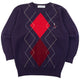 Vintage 90s Burberry Argyle Wool Jumper Womens Size S