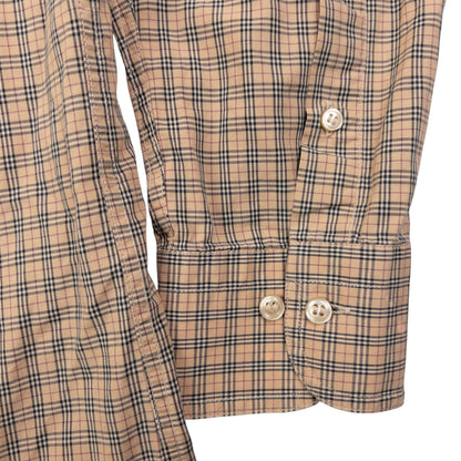Vintage Burberry Nova Check Long Sleeve Button Up Shirt Size M