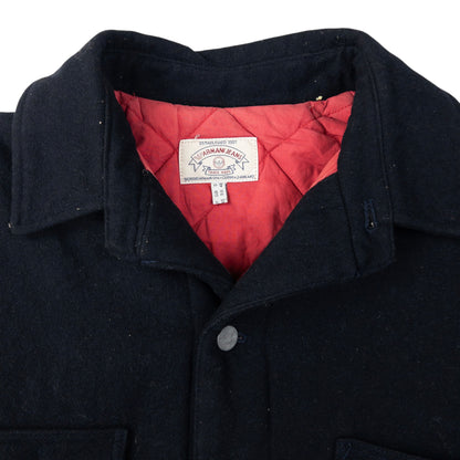 Vintage Armani Jeans Omega Button Up Wool Jacket Size XL