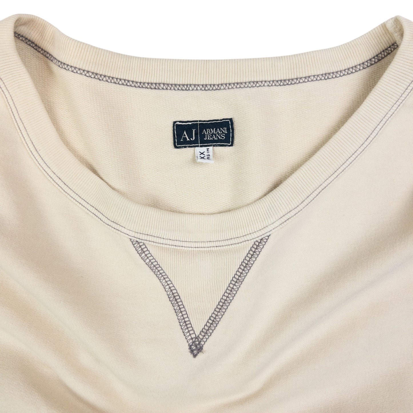 Vintage Armani Jeans Embroidered Jumper Size XL