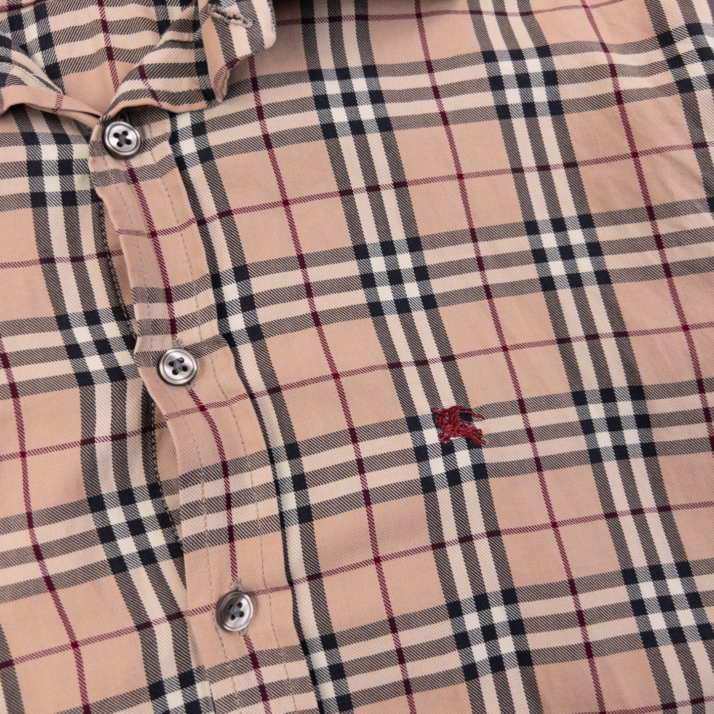 Vintage 2000s Burberry Nova Check Long Sleeve Button Up Shirt Size S