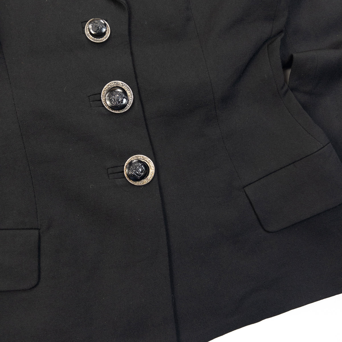 Vintage 90s Gianni Versace Couture Button Up Jacket Womens Size S