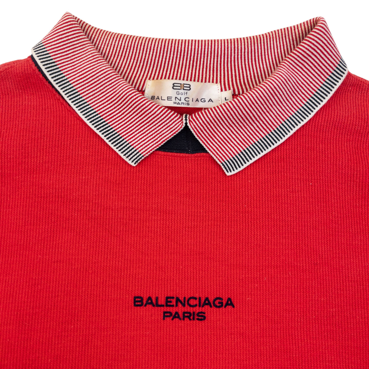Vintage 90s Balenciaga Polo Sweatshirt Size M