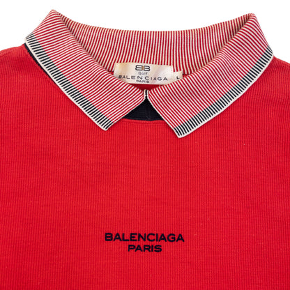 Vintage 90s Balenciaga Polo Sweatshirt Size M