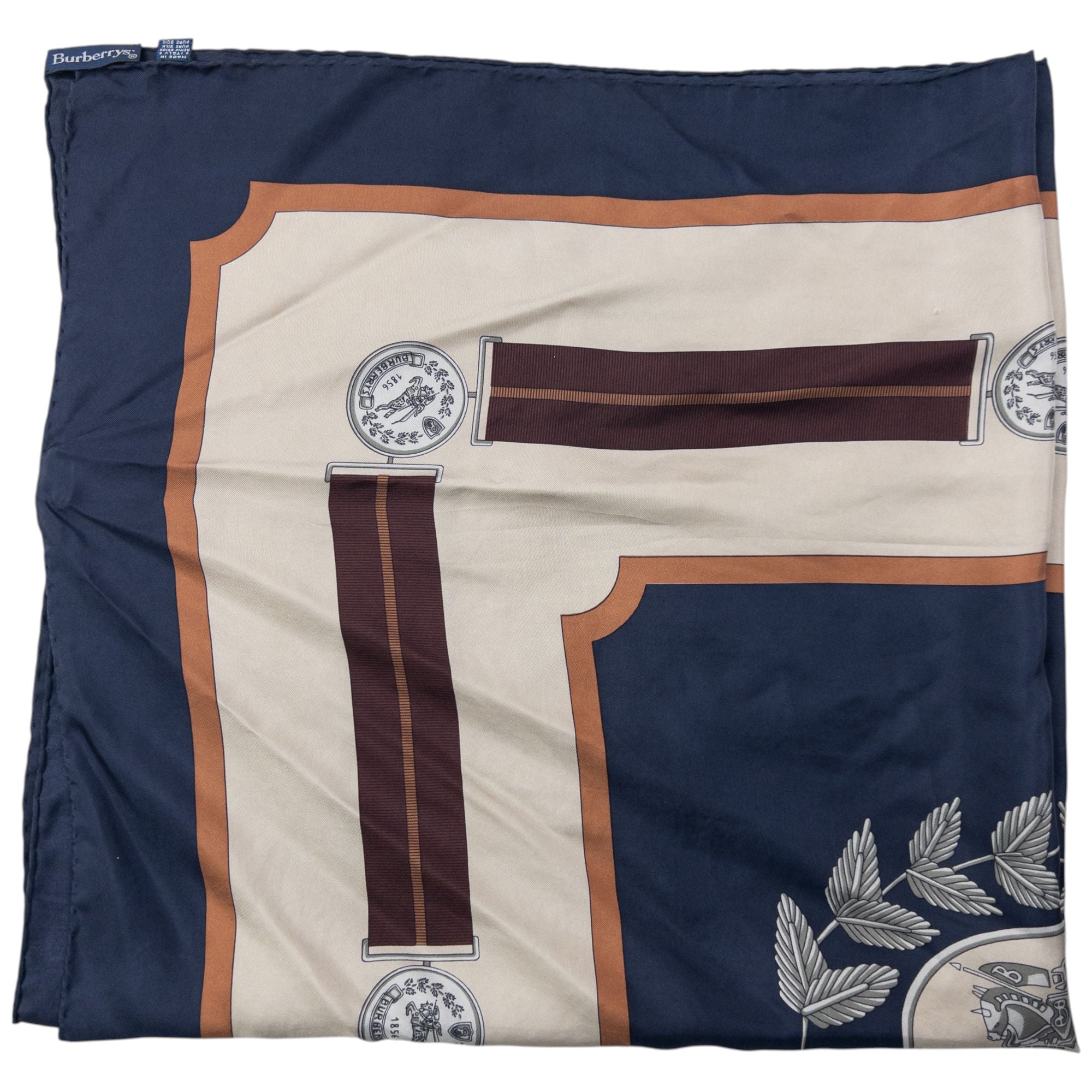 Vintage 80s Burberry Silk Scarf