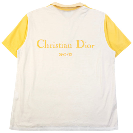 Vintage 90s Dior Sports Embroidered Polo Shirt Womens Size M