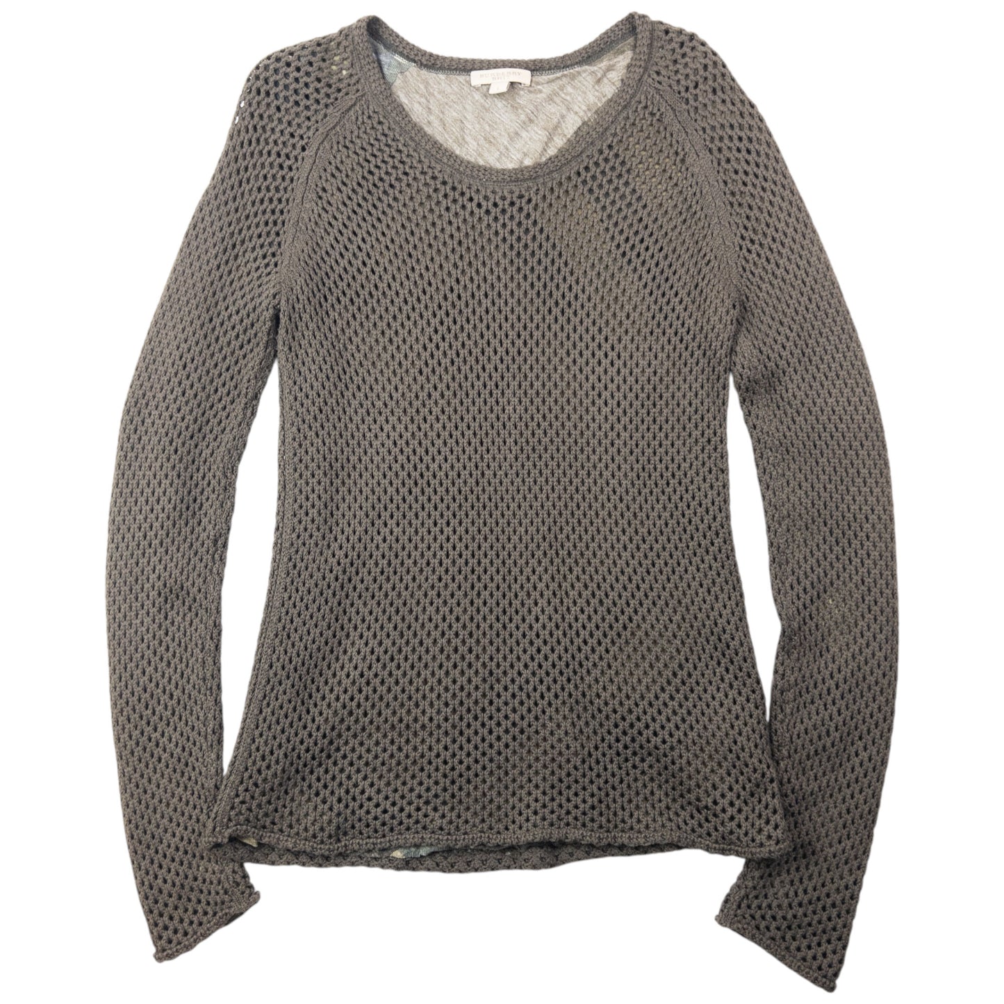 Vintage Burberry Brit Layered Knit Jumper Womens Size L