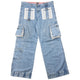 Vintage 2000s Dolce & Gabbana Mesh Cargo Pocket Denim Jeans Size W38