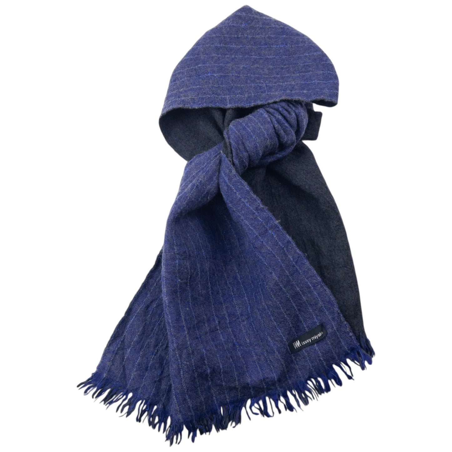 Vintage 2000s Issey Miyake Wool Tassel Scarf