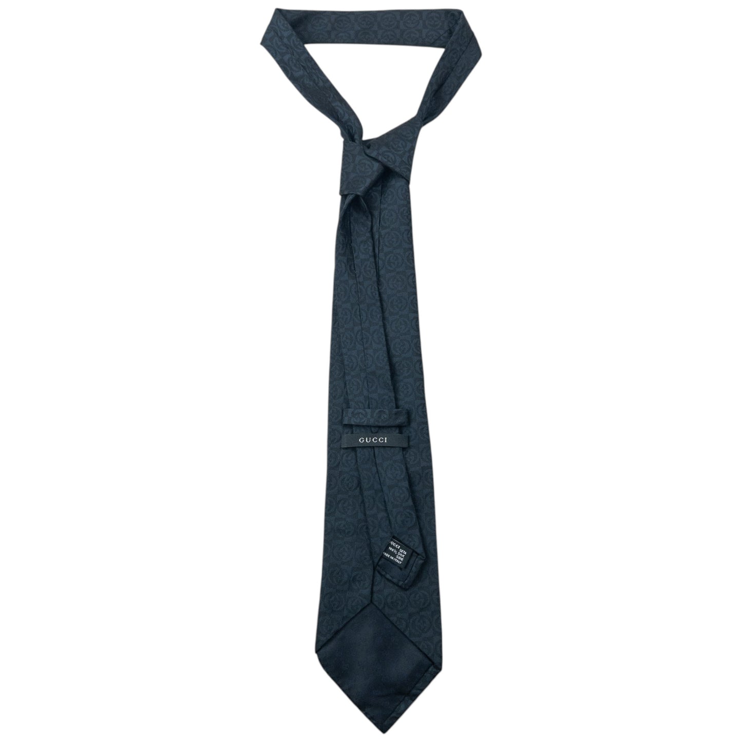 Vintage 2000s Gucci Monogram Silk Tie