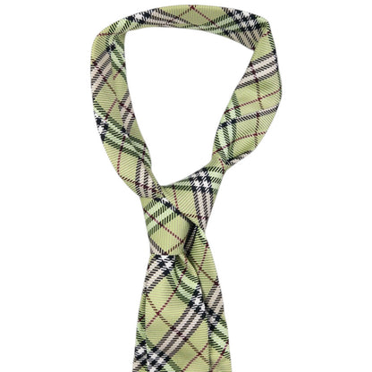 Vintage Burberry Nova Check Silk Tie