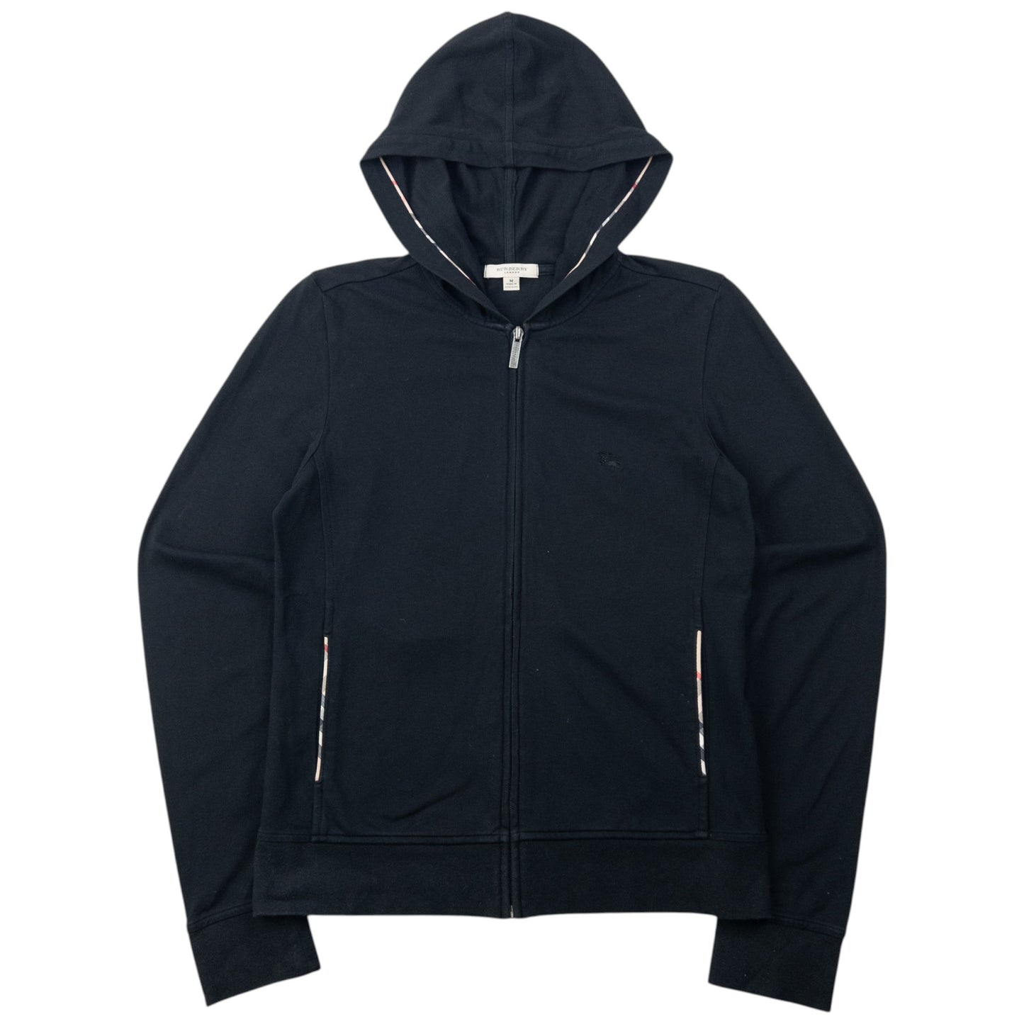 Vintage 2000s Burberry Zip Up Hoodie Womens Size M