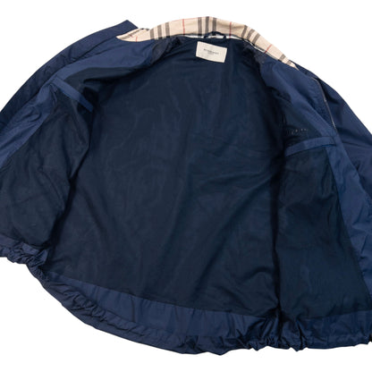 Vintage 2000s Burberry Zip Up Jacket in navy (nylon), photo 4