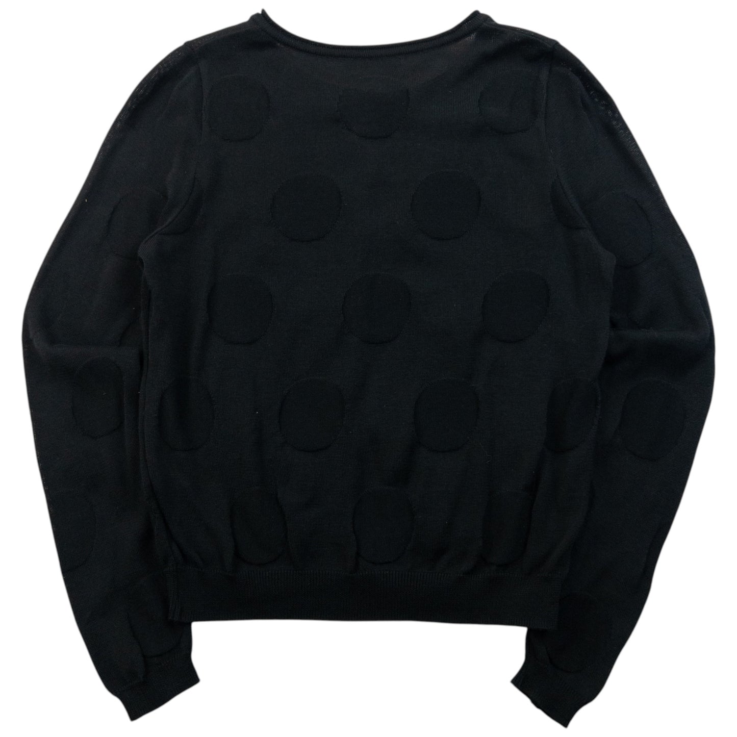 Vintage 90s Yohji Yamamoto Polka Dot Cardigan Womens Size M