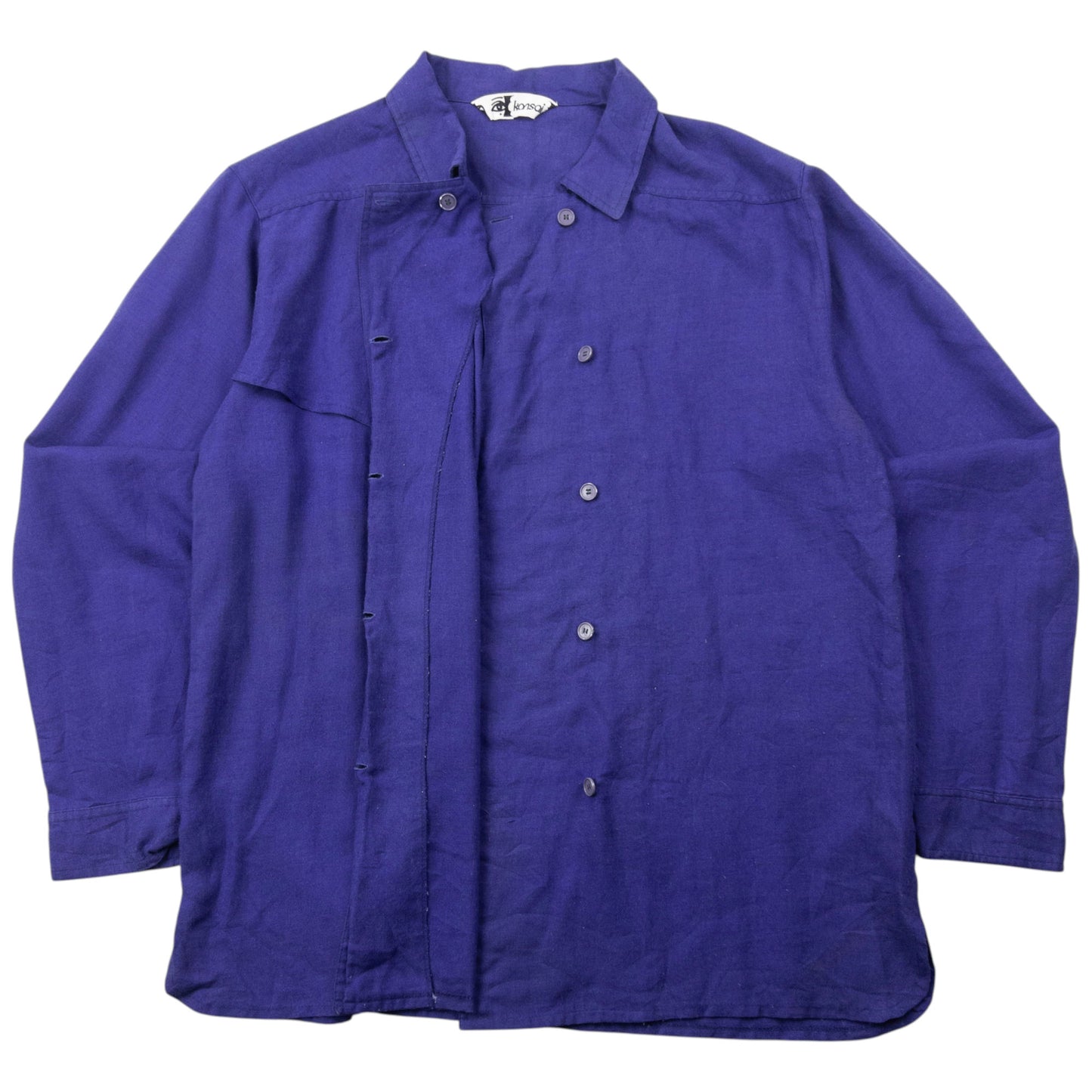 Vintage 80s Kansai Yamamoto Long Sleeve Button Up Shirt Size M