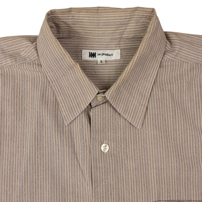 Vintage Issey Miyake Striped Long Sleeve Button Up Shirt Size L