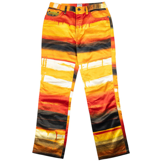 Vintage Moschino Jeans Paint Pattern Trousers Size W29