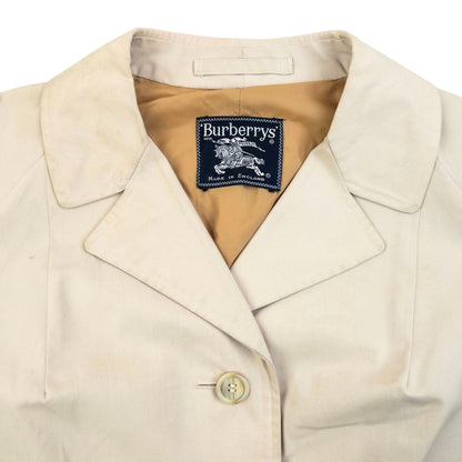 Vintage 80s Burberry Commuter II Trench Jacket Womens Size XL