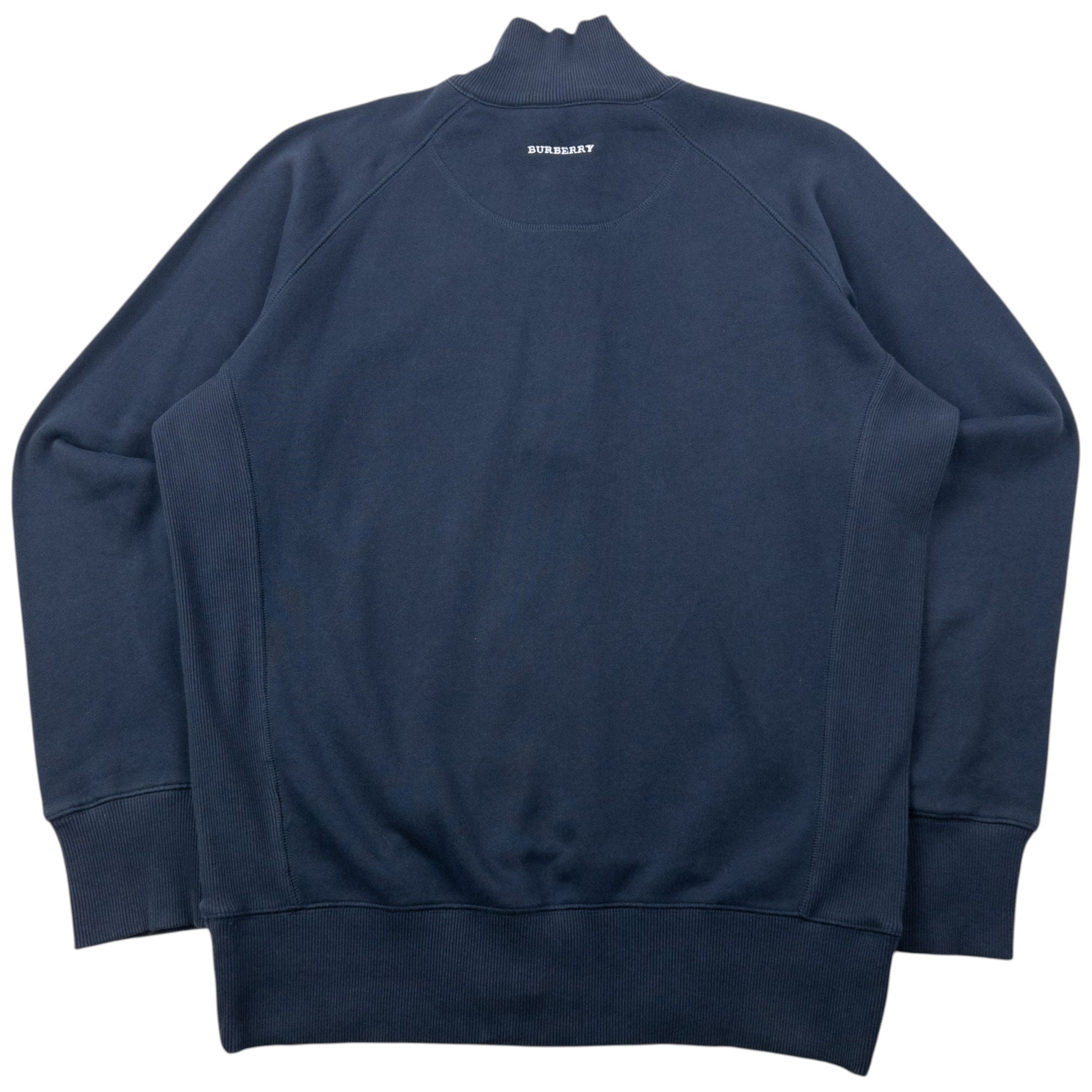 Vintage 2000s Burberry Q Zip Sweatshirt Size M