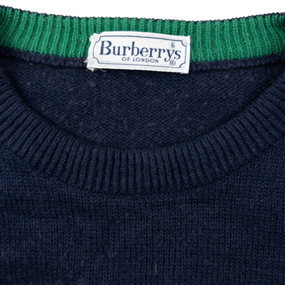 Vintage 90s Burberry Sailing Race Team Jumper Size M