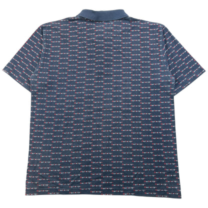 Vintage 90s Burberry Monogram Polo Shirt Size M