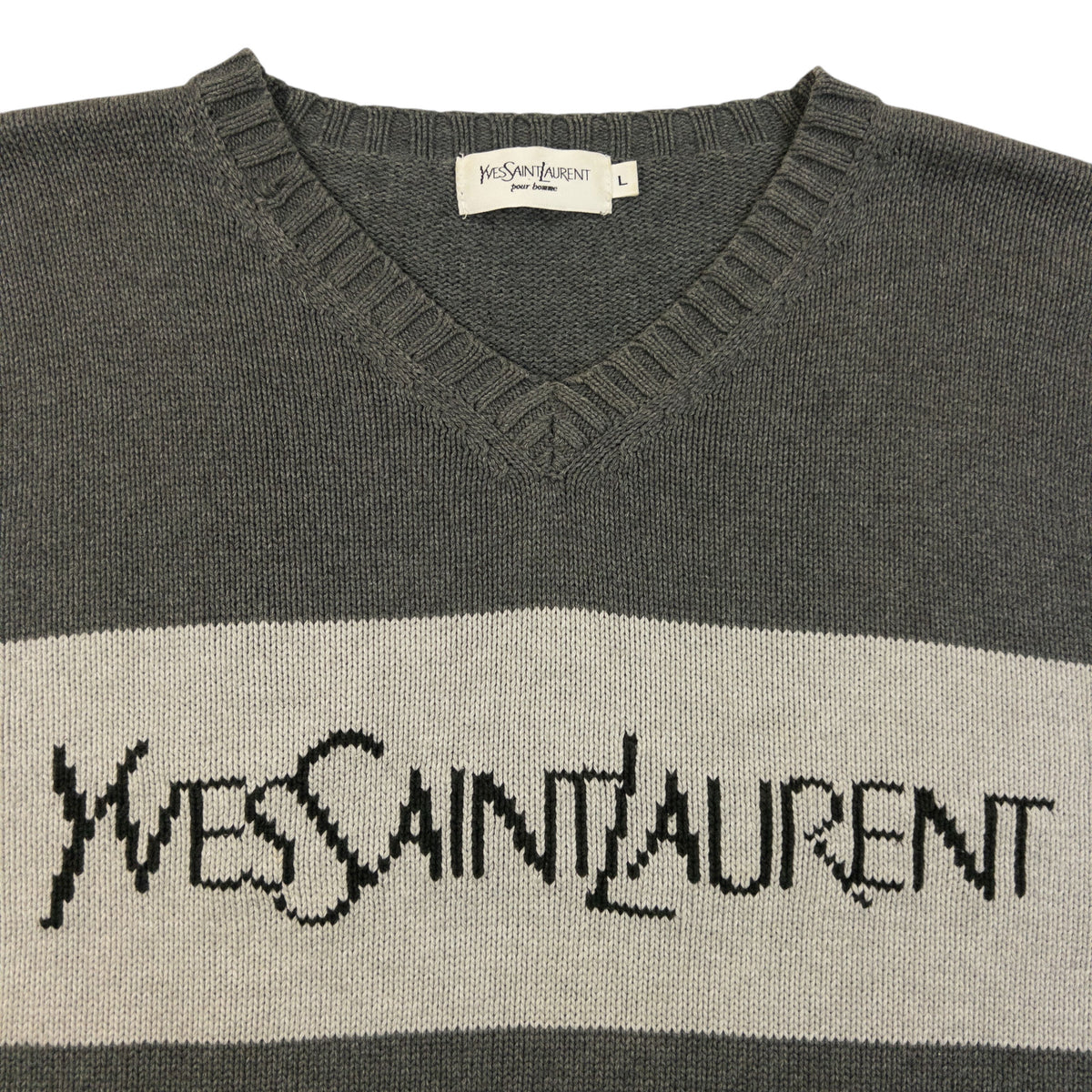 Vintage 2000s YSL Yves Saint Laurent Knit Jumper Size M