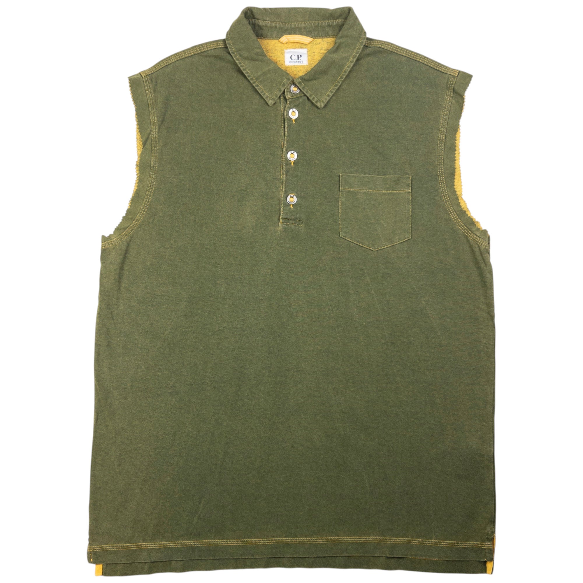 Vintage CP Company Sleeveless Polo Shirt Size M