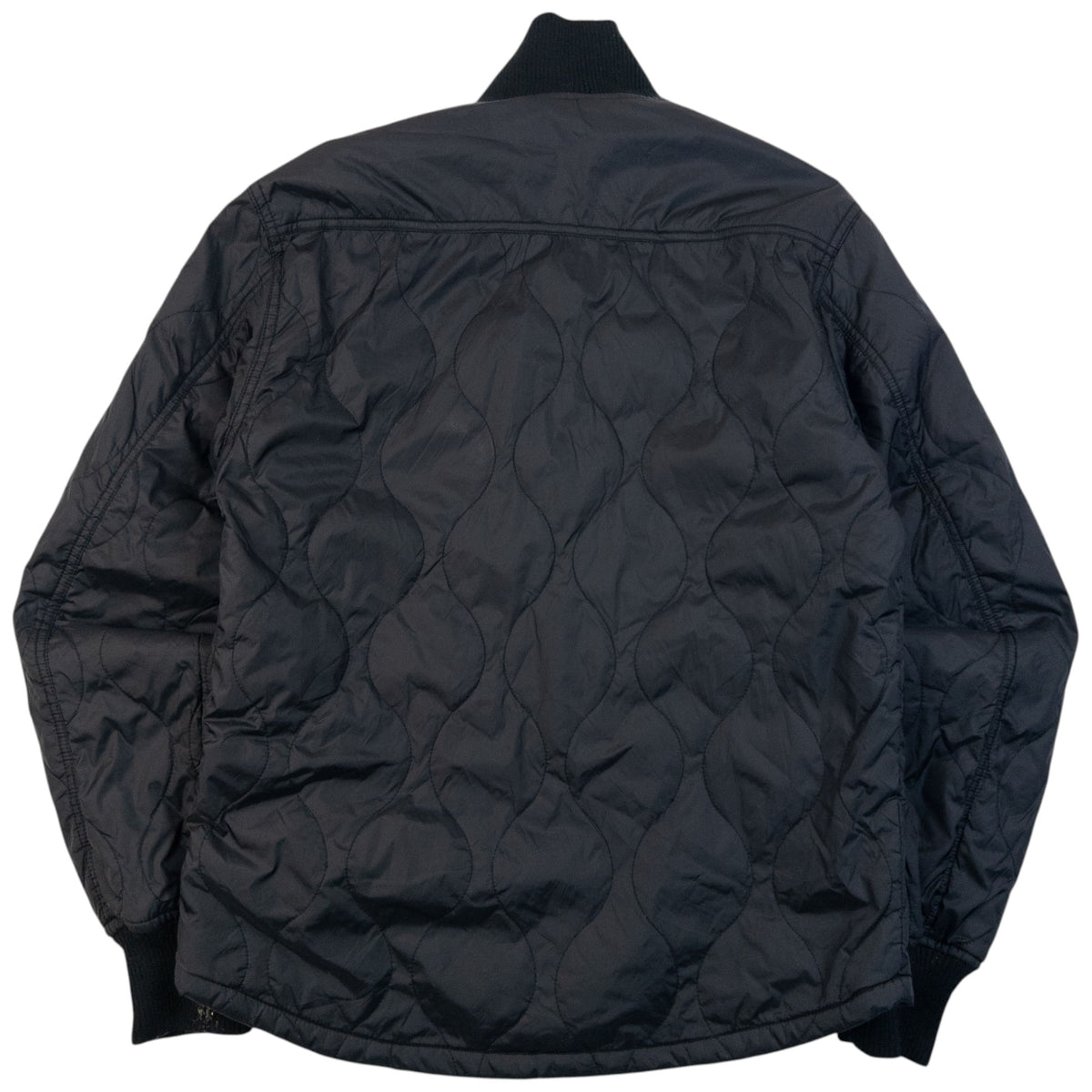 Vintage 2000s PPFM Zip Up Quilted Jacket in black, photo 2