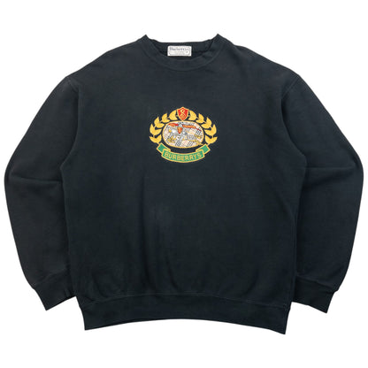 Vintage 90s Burberry Embroidered Sweatshirt Size S