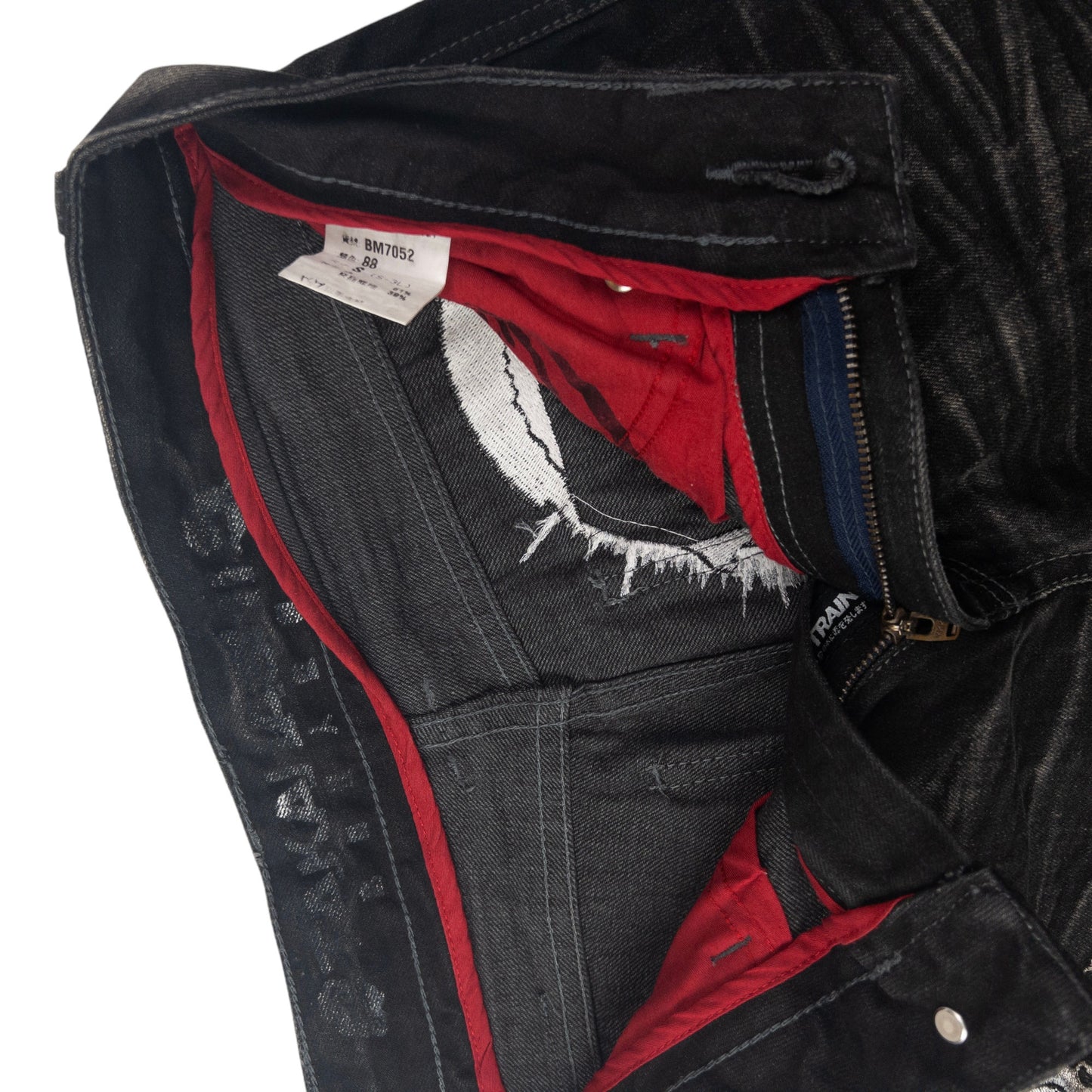 Vintage Big Train Embroidered Japanese Denim Jeans Size W29