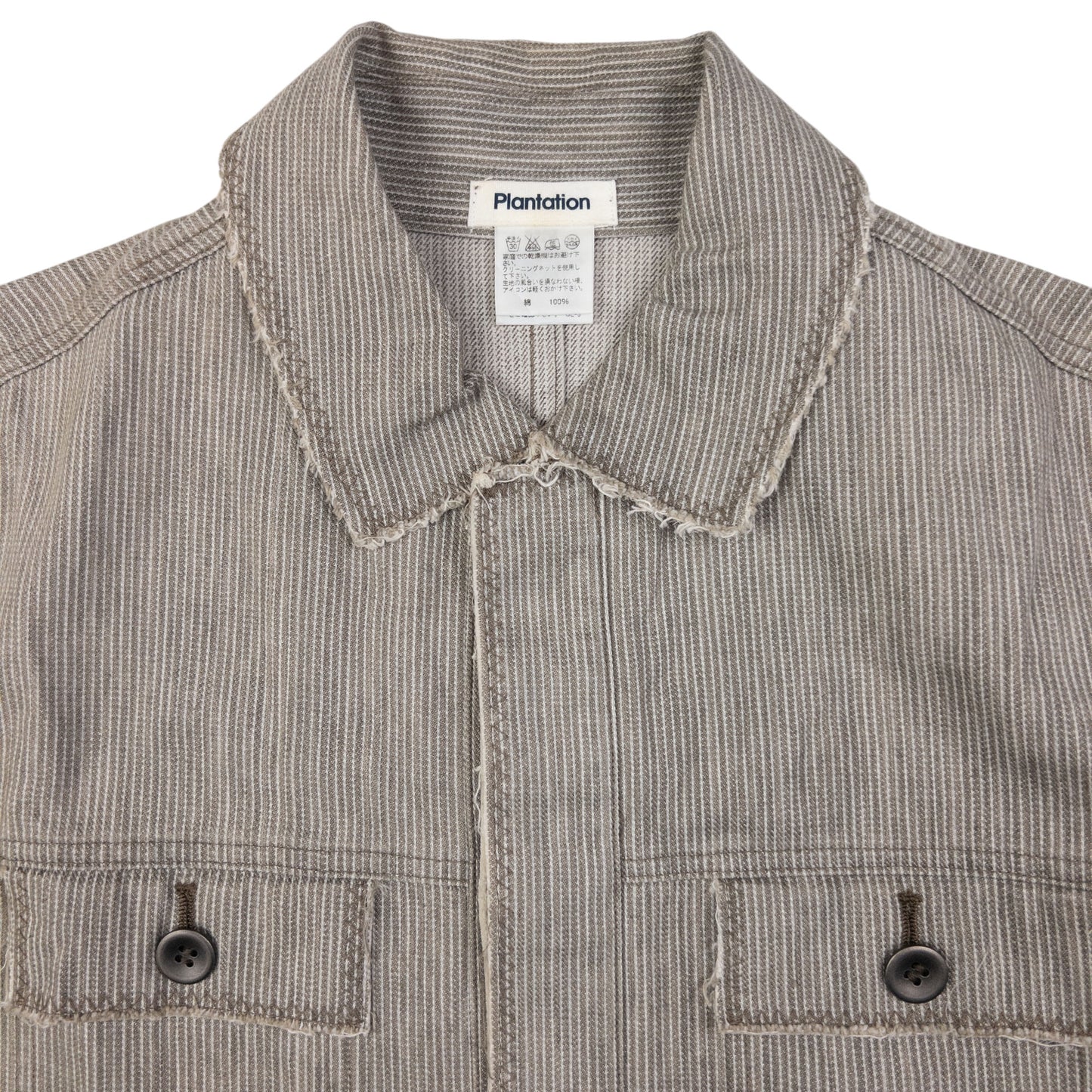 Vintage Plantation By Issey Miyake Striped Jacket Size S