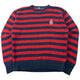 Vintage 90s Polo Ralph Lauren Crest Striped Knit Jumper Size M