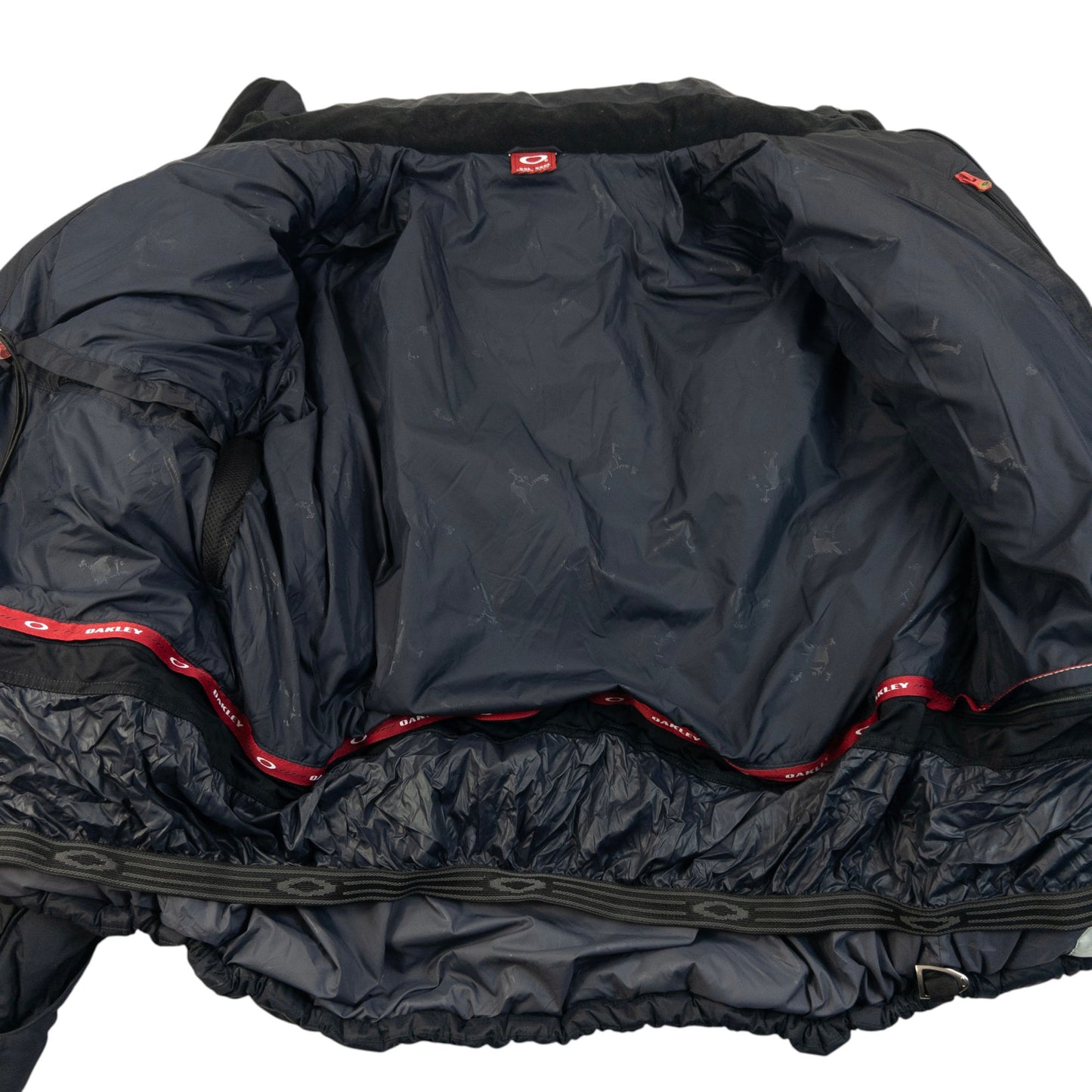 Vintage 90s Oakley Zip Up Puffer Snowboarding Jacket Size XXL