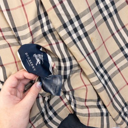 Vintage 2000s Burberry Nova Check Reversible Harrington Jacket Size L