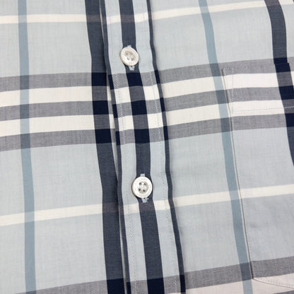 Vintage Burberry Nova Check Long Sleeve Button Up Shirt Size XXL