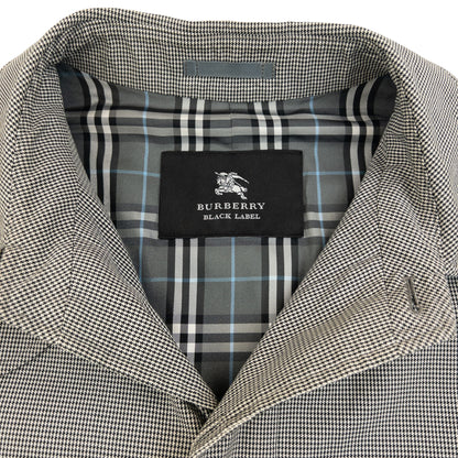 Vintage 2000s Burberry Black Label Nova Check Lined Trench Jacket Size L