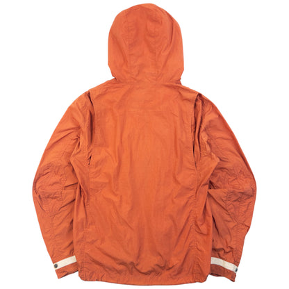 Vintage 2000s Burberry Black Label Lightweight Zip Up Jacket in orange (polyester), photo 2