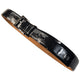 Vintage 90s Versace Pattern Leather Belt Size M