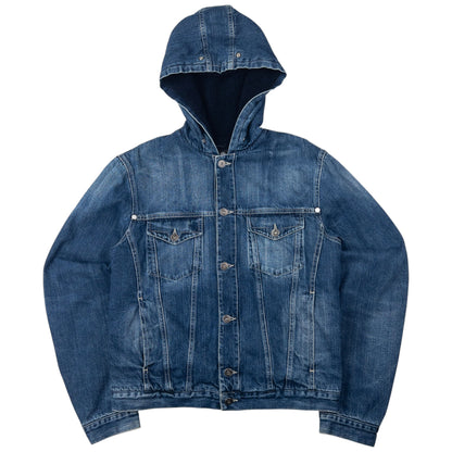 Vintage Versace Jeans Couture Fleece Lined Denim Jacket Womens Size M