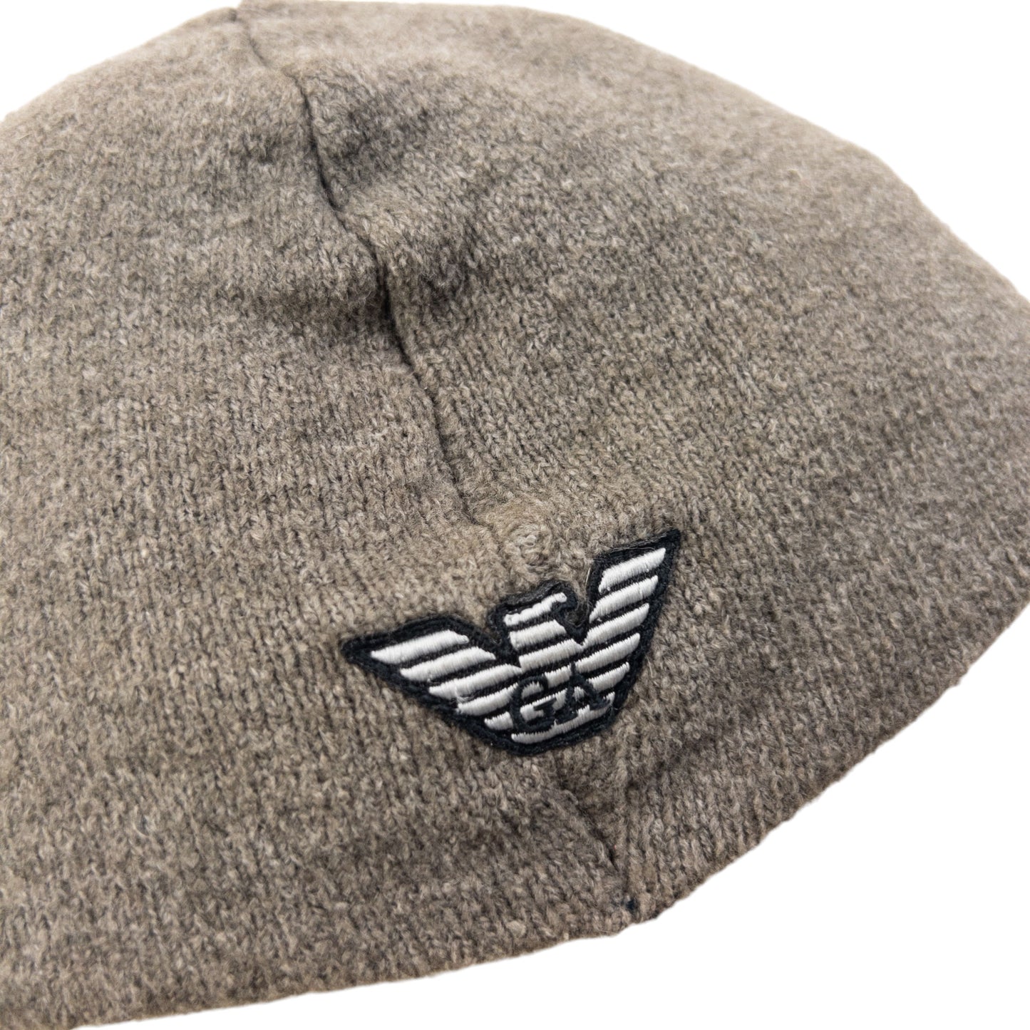 Vintage 2000s Emporio Armani Embroidered Wool Beanie Hat