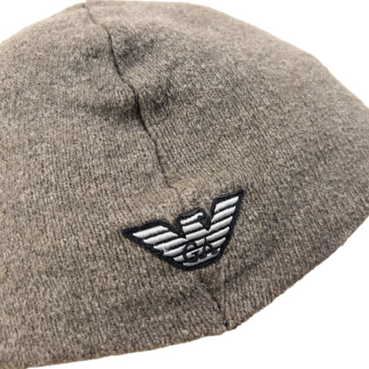 Vintage 2000s Emporio Armani Embroidered Wool Beanie Hat