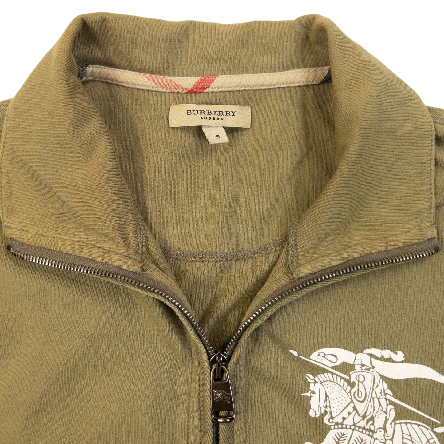 Vintage 2000s Burberry Zip Up Sweatshirt Size S