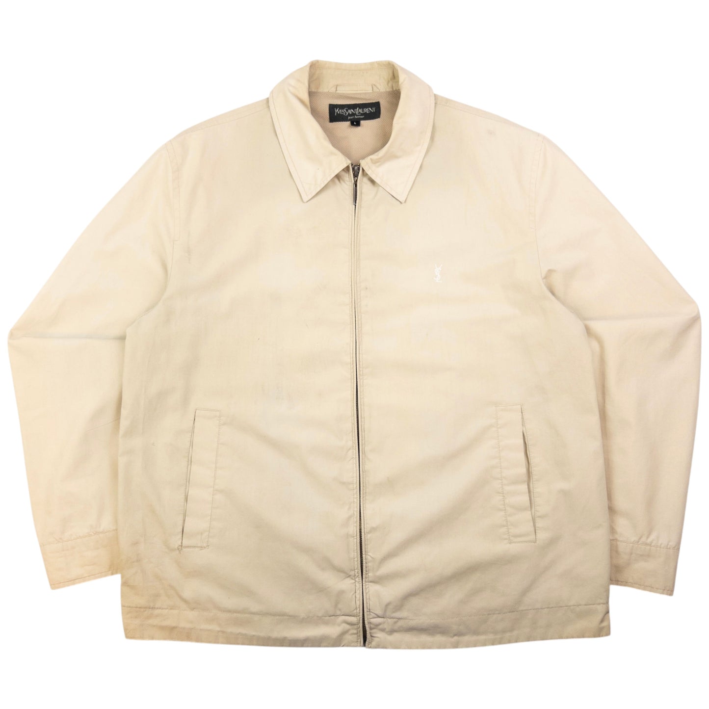 Vintage YSL Yves Saint Laurent Zip Up Jacket Size L