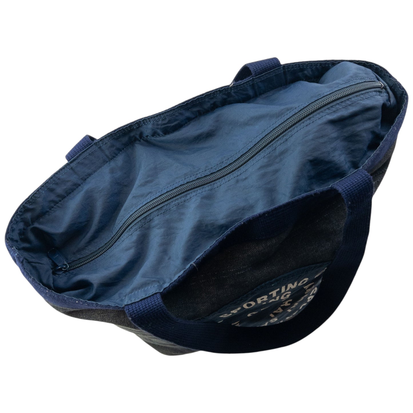 Vintage 90s Hai Sporting Gear By Issey Miyake Denim Shoulder Tote Bag